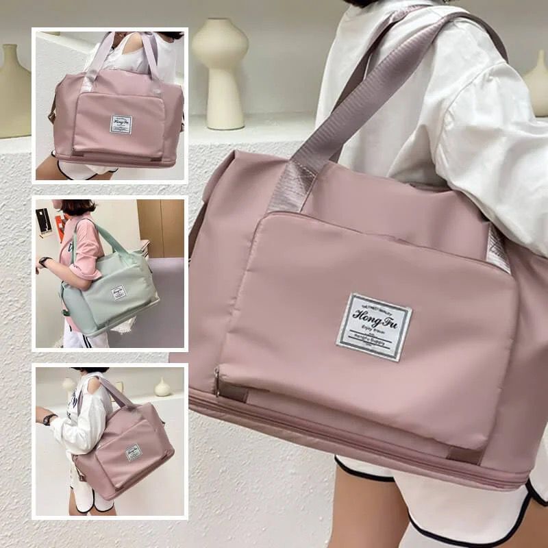 large capacity Weekender Overnight Travel DuffelTote waterproof Shoulder bag