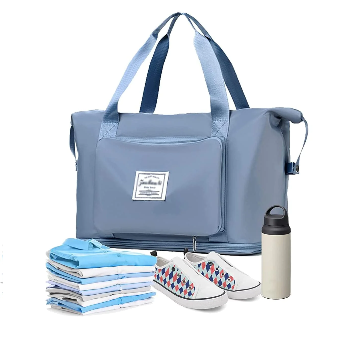large capacity Weekender Overnight Travel DuffelTote waterproof Shoulder bag